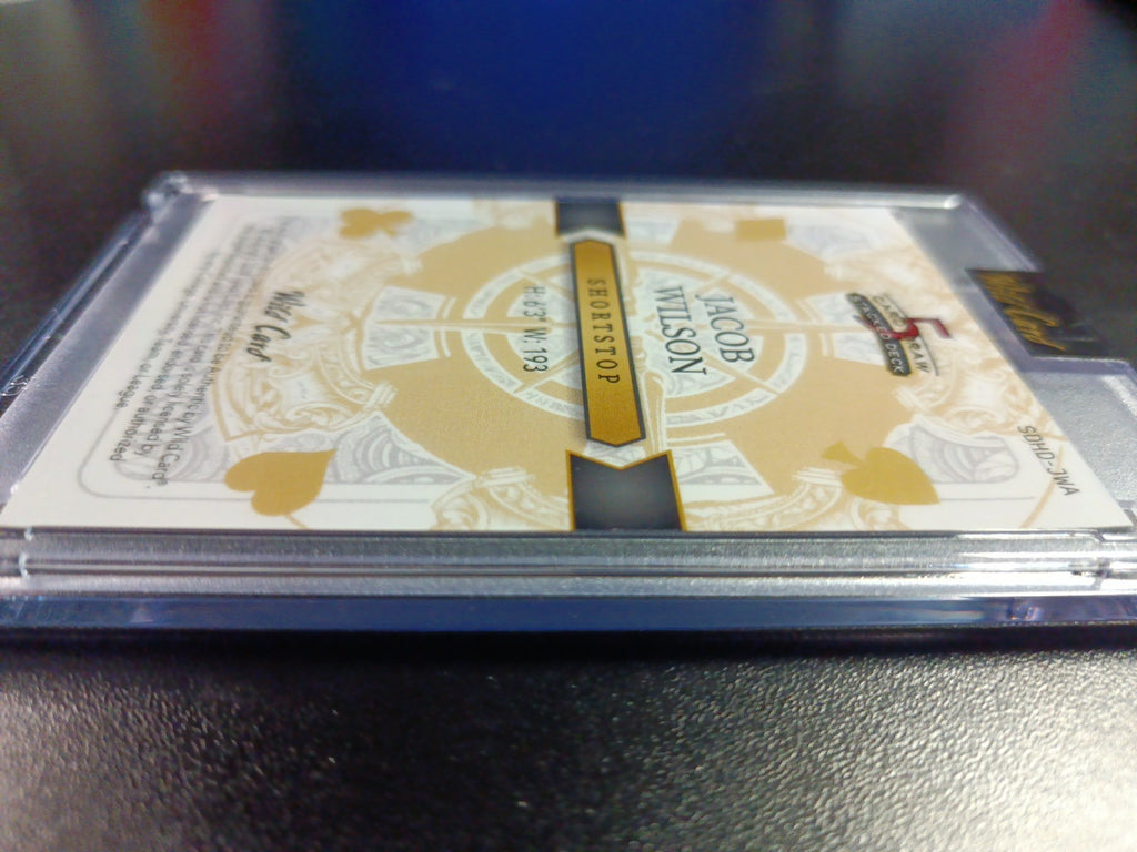 RARE # 1/1 Autograph Jacob Wilson Rainbow Prizm Rookie Baseball Wild Card /1