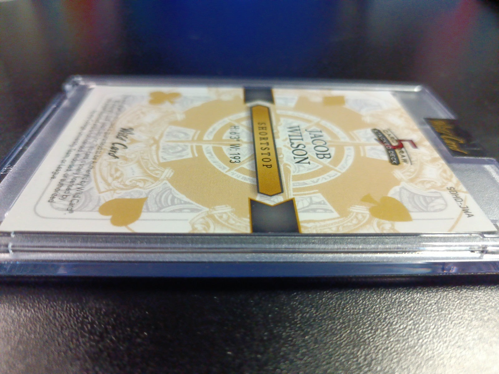 RARE # 1/1 Autograph Jacob Wilson Rainbow Prizm Rookie Baseball Wild Card /1