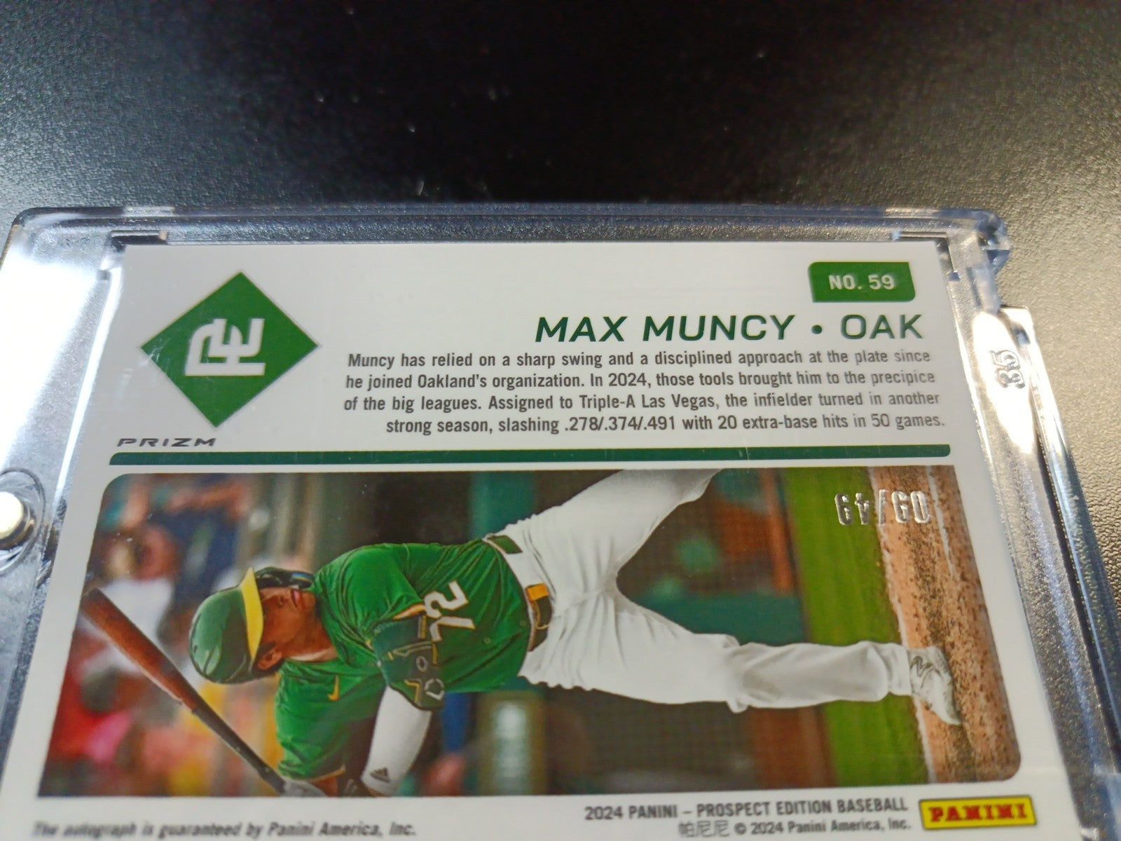 # /49 Error Card Autograph Dodgers Max Muncy Rookie World Series Baseball Card