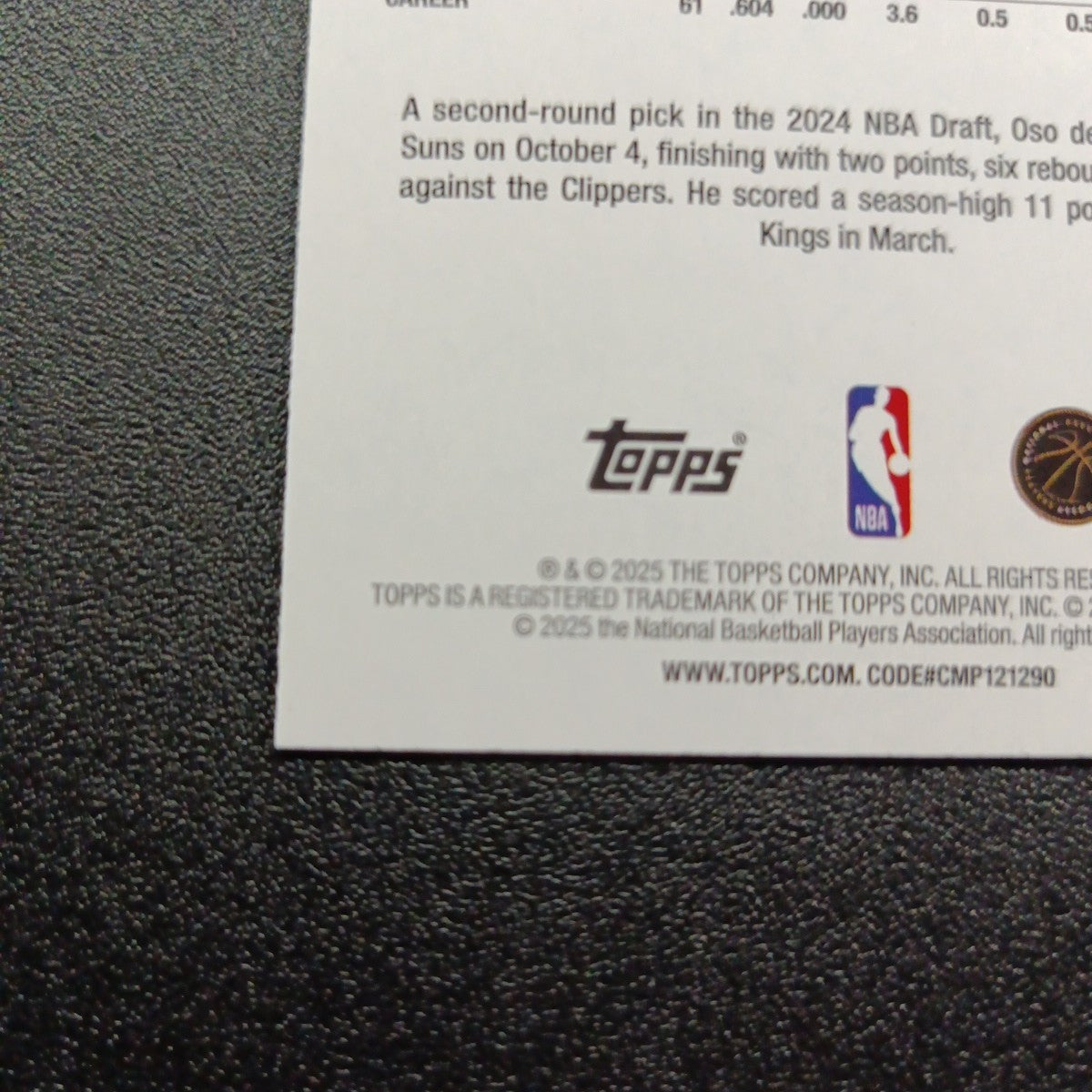 2025-26 Topps Basketball Card Oso Ighodaro Silver Foil 45th Anniversary