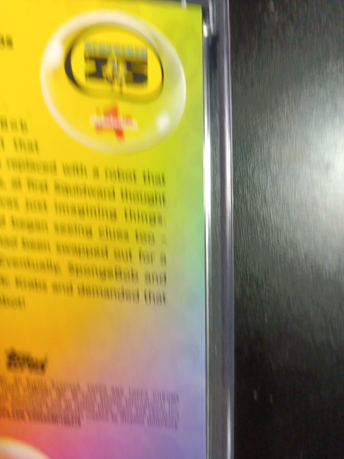 SpongeBob 6/99 Blue Bubblefractor Robot Mr. Krabs Bubble Card Topps Chrome /99