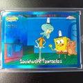SpongeBob /150 Blue Refractor Squidward Tentacles Krusty Krab Topps 2025 Card