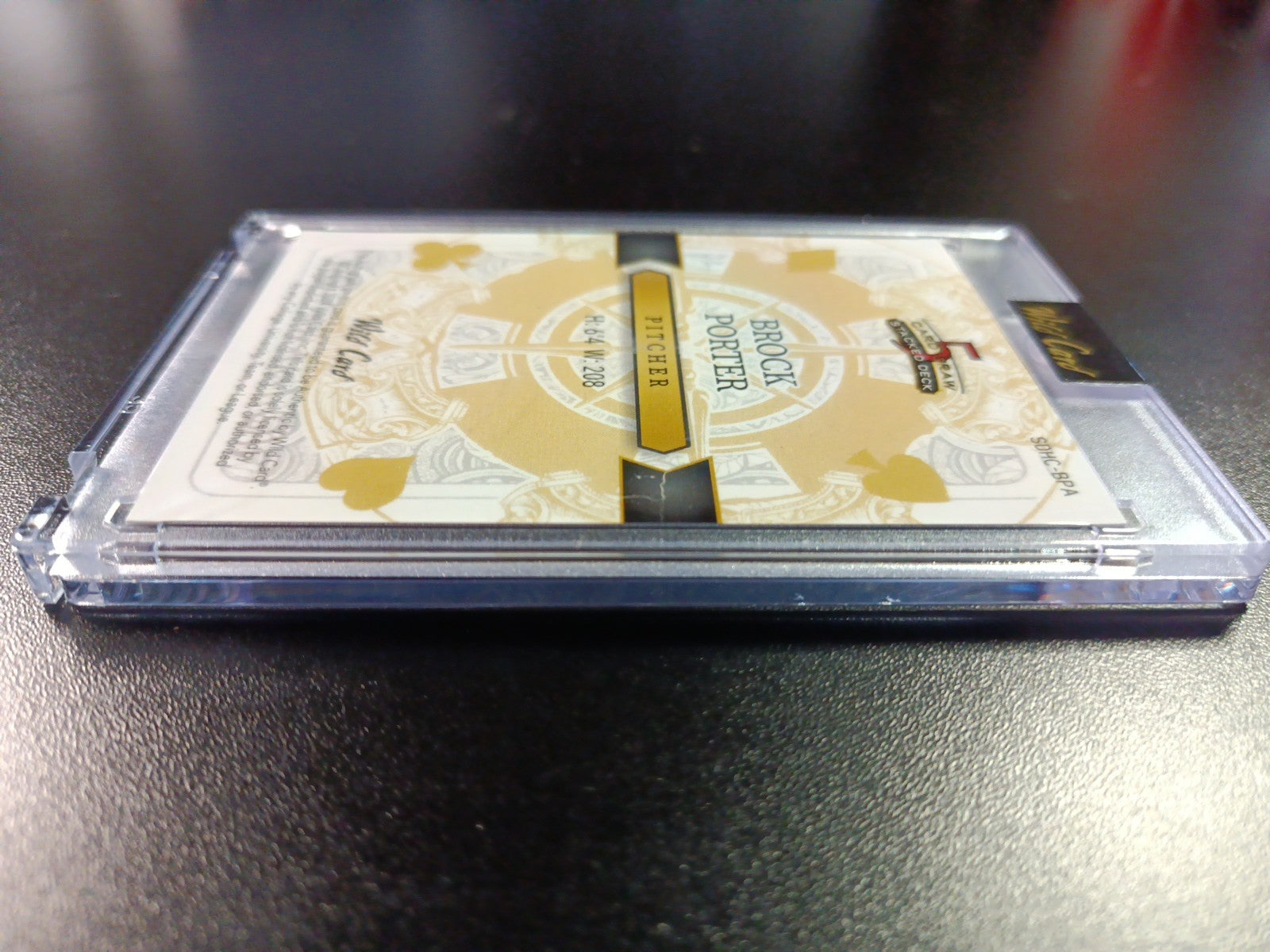 # 1/5 Autograph Brock Porter Gold Prizm Refractor Rookie Baseball Wild Card  MLB