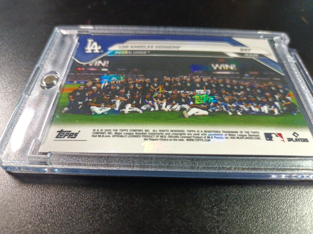 # /25 Orange Foil Topps NOW 847 Dodgers To World Series Case Hit Card Ohtani