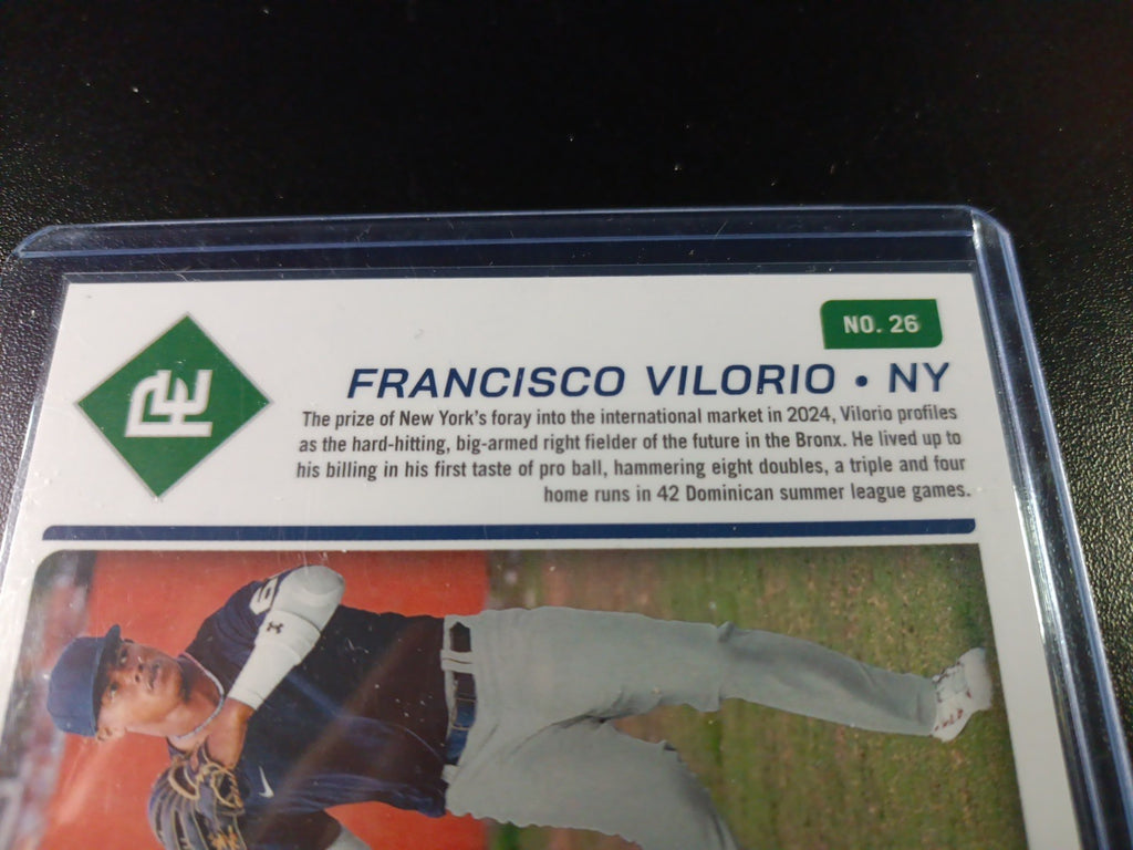 Yankees Rookie Autograph Francisco Vilorio Prospect Baseball Card 