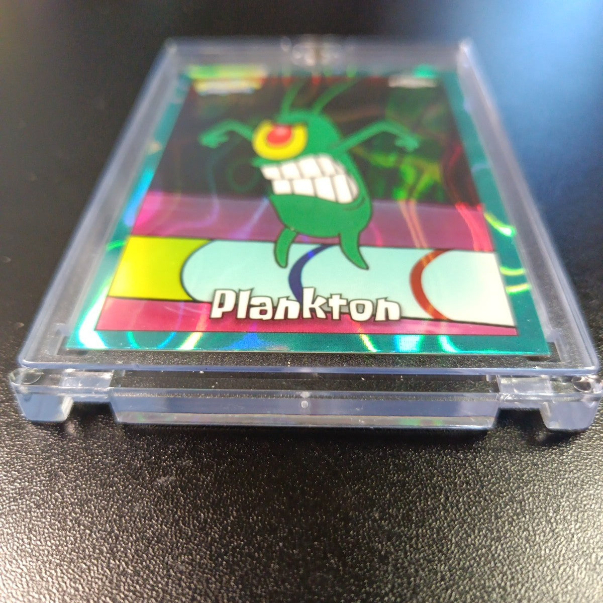 SpongeBob #/199 Plankton Aqua Green Wave Prizm Refractor Topps Chrome 2025