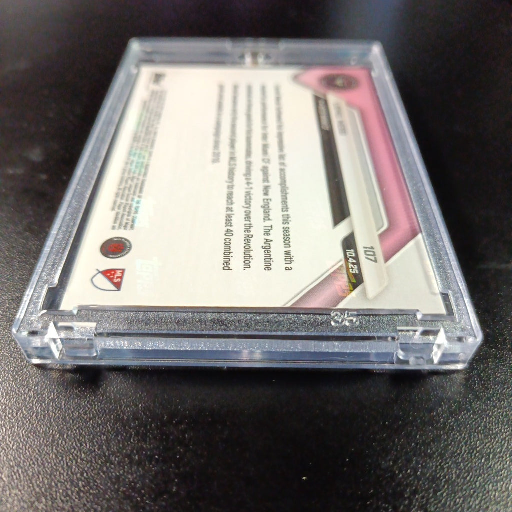 # /5 Lionel Messi Red Foil Topps Now  Variant & Base Card 107 Soccer 2025