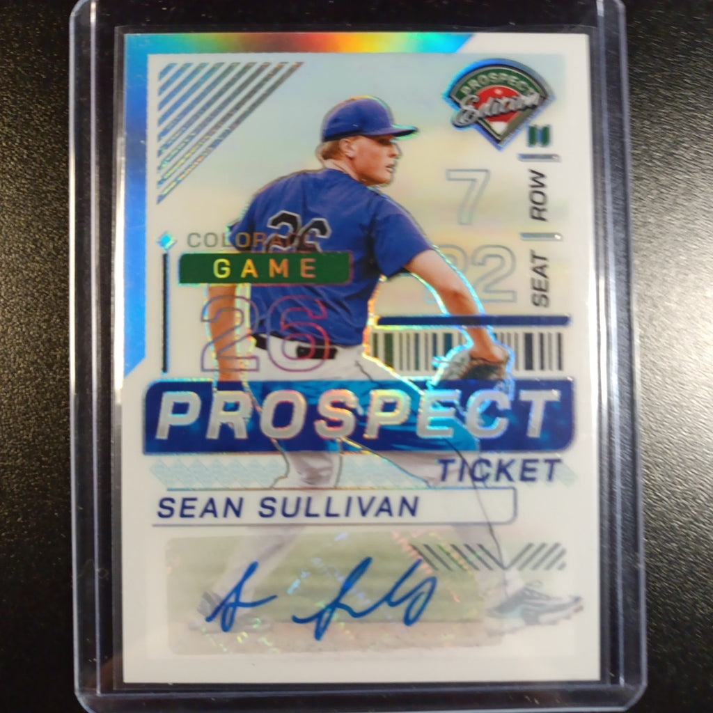 Autograph Sean Sullivan Colorado Rockies Rookie Prizm Baseball Card Panini