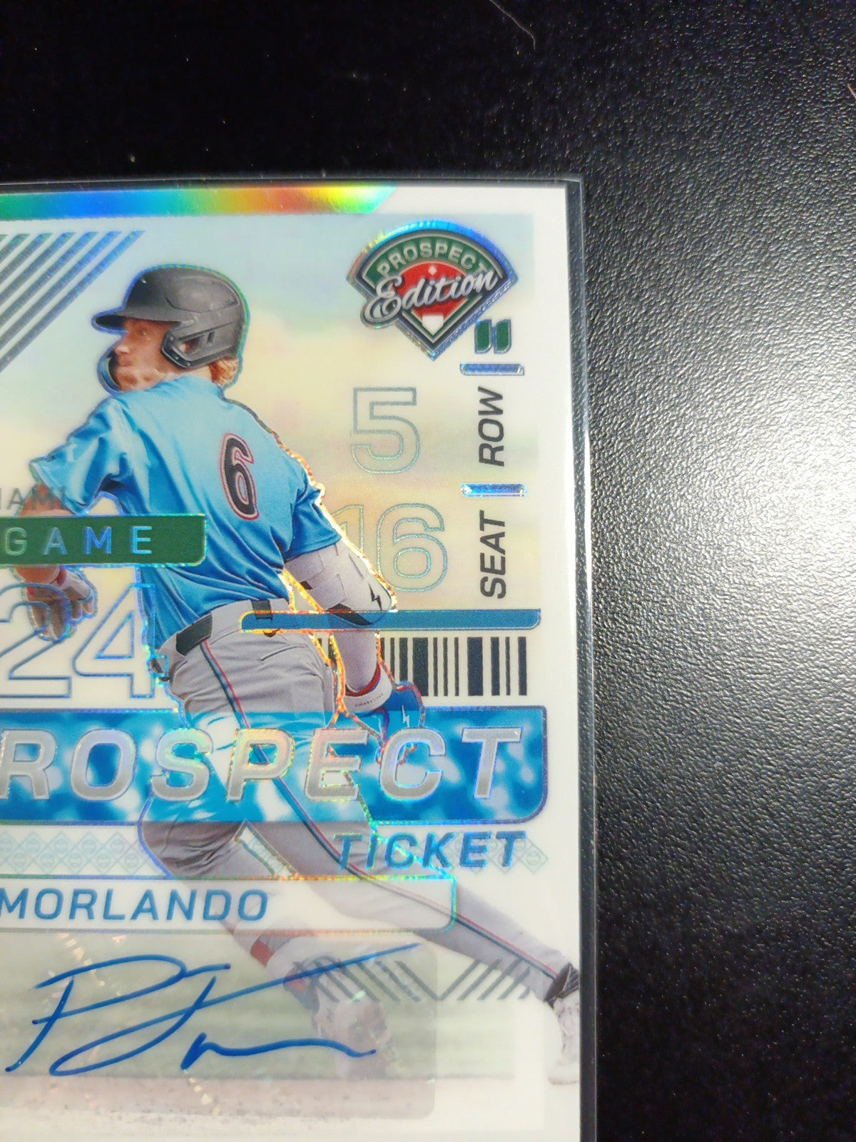 Autograph PJ Morlando Miami Marlins Rookie Baseball Card Panini Prospects 2024