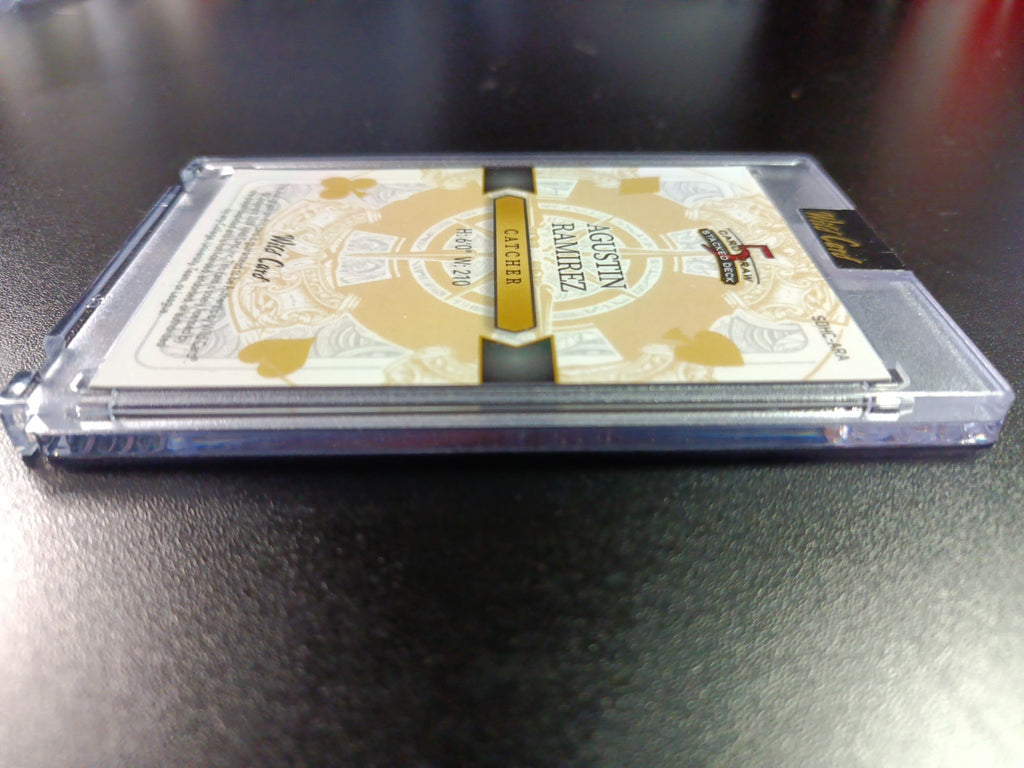 # 1/1 Autograph Agustin Ramirez Black Prizm Refractor Rookie Baseball Wild Card