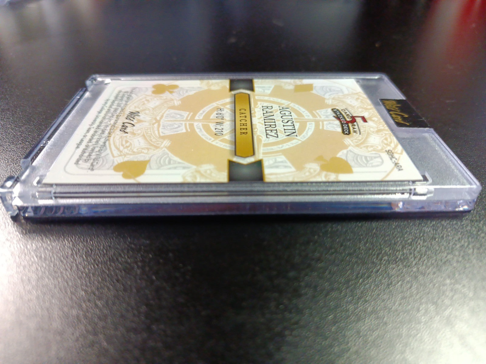 # 1/1 Autograph Agustin Ramirez Black Prizm Refractor Rookie Baseball Wild Card