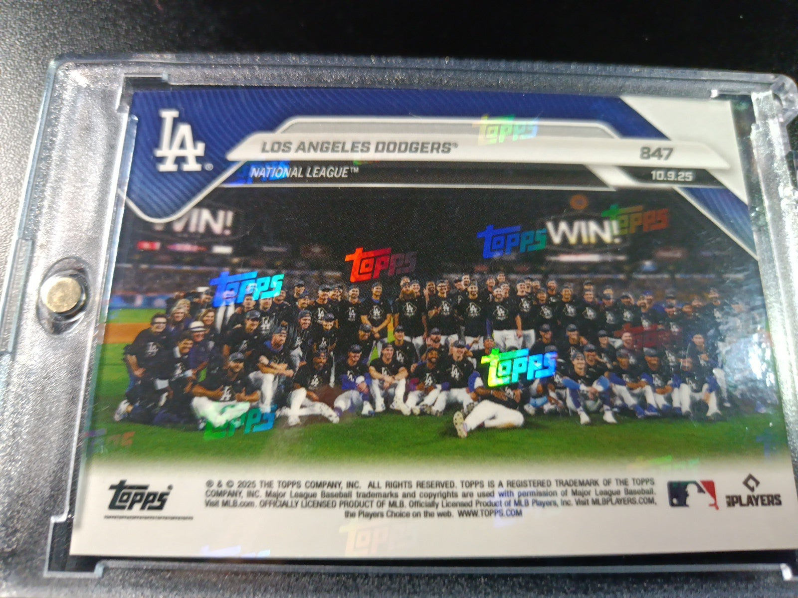# /25 Orange Foil Topps NOW 847 Dodgers To World Series Case Hit Card Ohtani