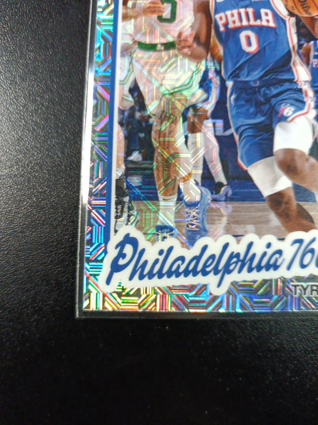 Mojo Refractor Tyrese Maxey 45th Anniversary Card 2025-26 Topps Basketball NBA
