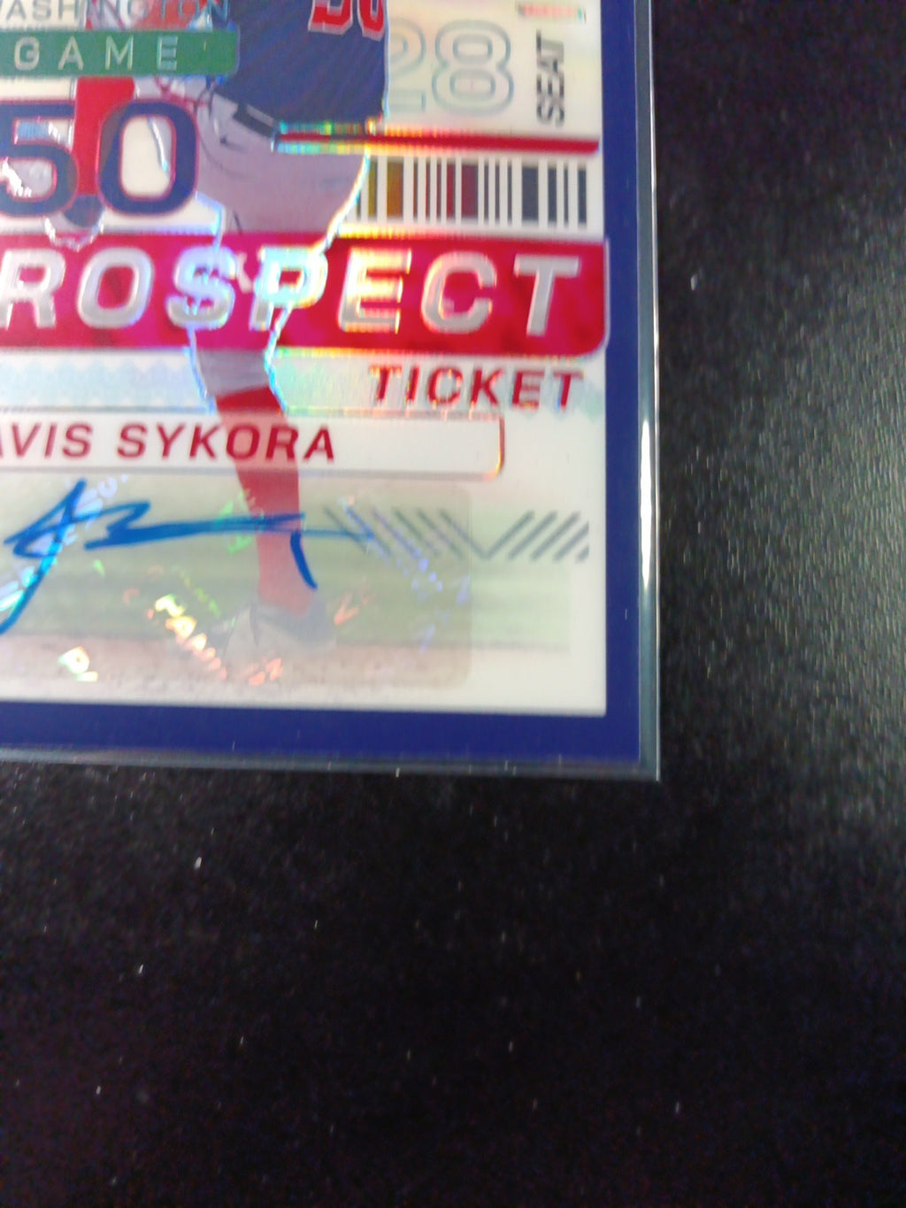 Prizm # /125 Autograph Travis Sykora Panini Prospect 24 Rookie Baseball Card MLB