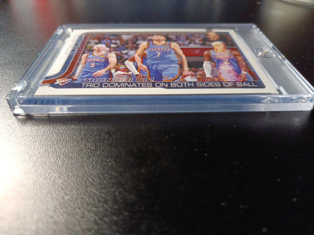 ERROR CARD 2025-26 Topps Basketball Card Shai Gilgeous Chet Holmgren OKC Thunder