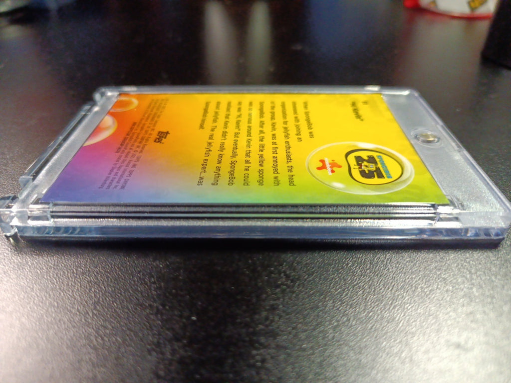 SpongeBob 178/199 Hi Kevin Jellyfish Hat Aqua Lava Refractor Card Topps /199