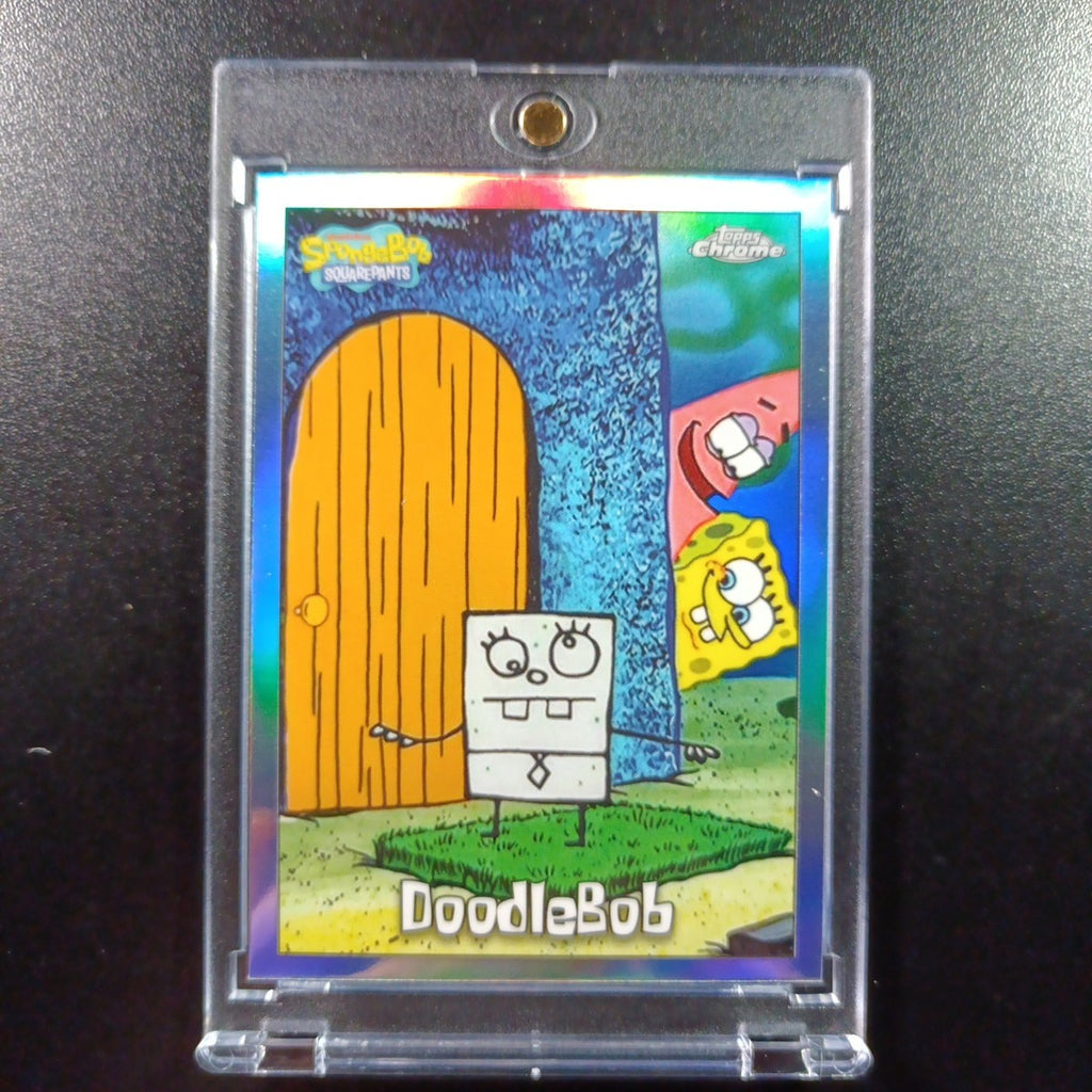 SpongeBob DoodleBob #2 Refractor Parallel Trading Card Topps Chrome 2025