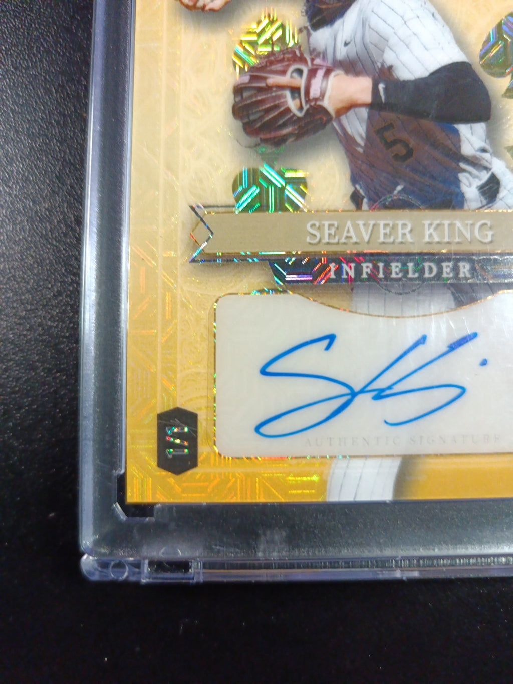 # 1/1 Autograph Seaver Kings Gold Mojo Prizm Refractor Rookie Baseball Wild Card