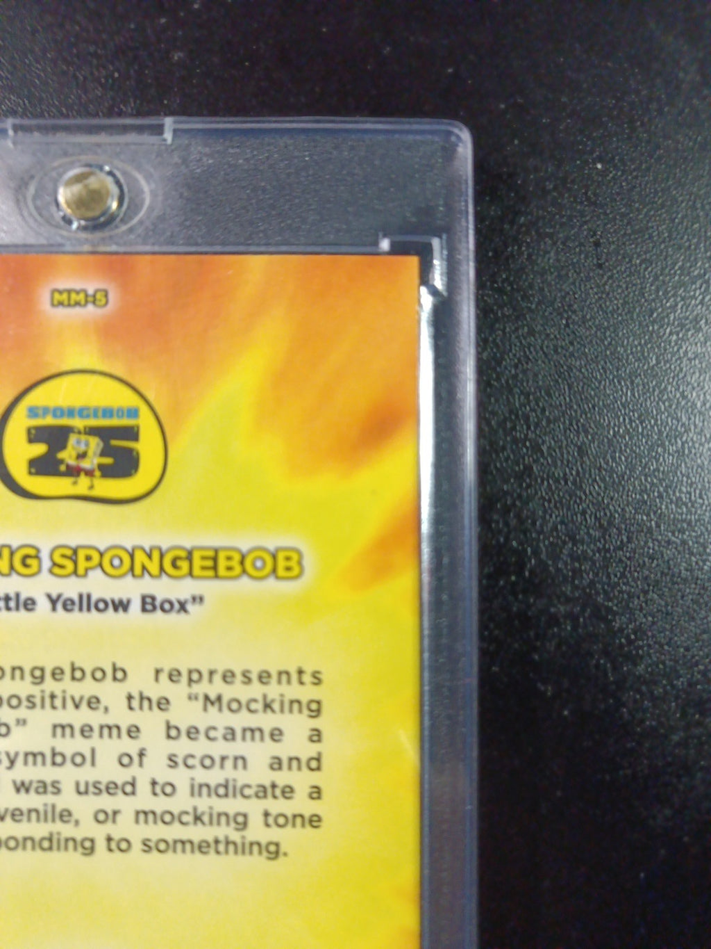 SpongeBob Masterful Memes Mocking SpongeBob Card Topps Case Hit MM-5