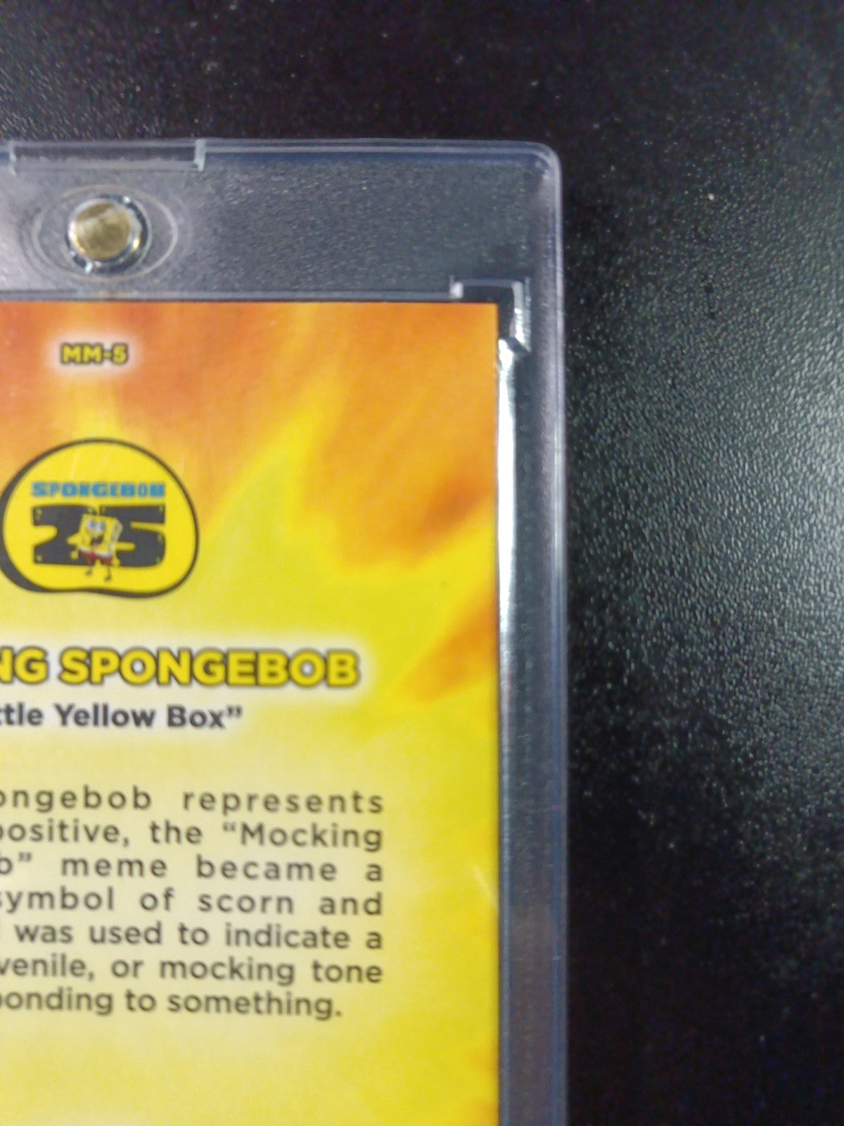 SpongeBob Masterful Memes Mocking SpongeBob Card Topps Case Hit MM-5