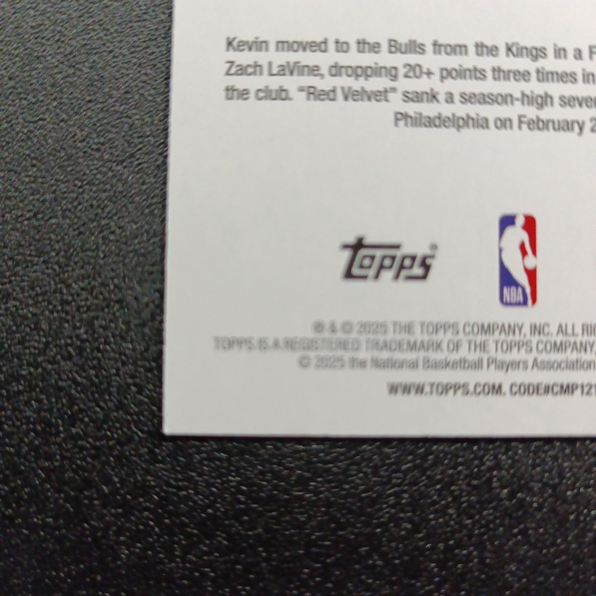 2025-26 Topps Basketball Card Kevin Huerter Silver Foil 45th Anniversary