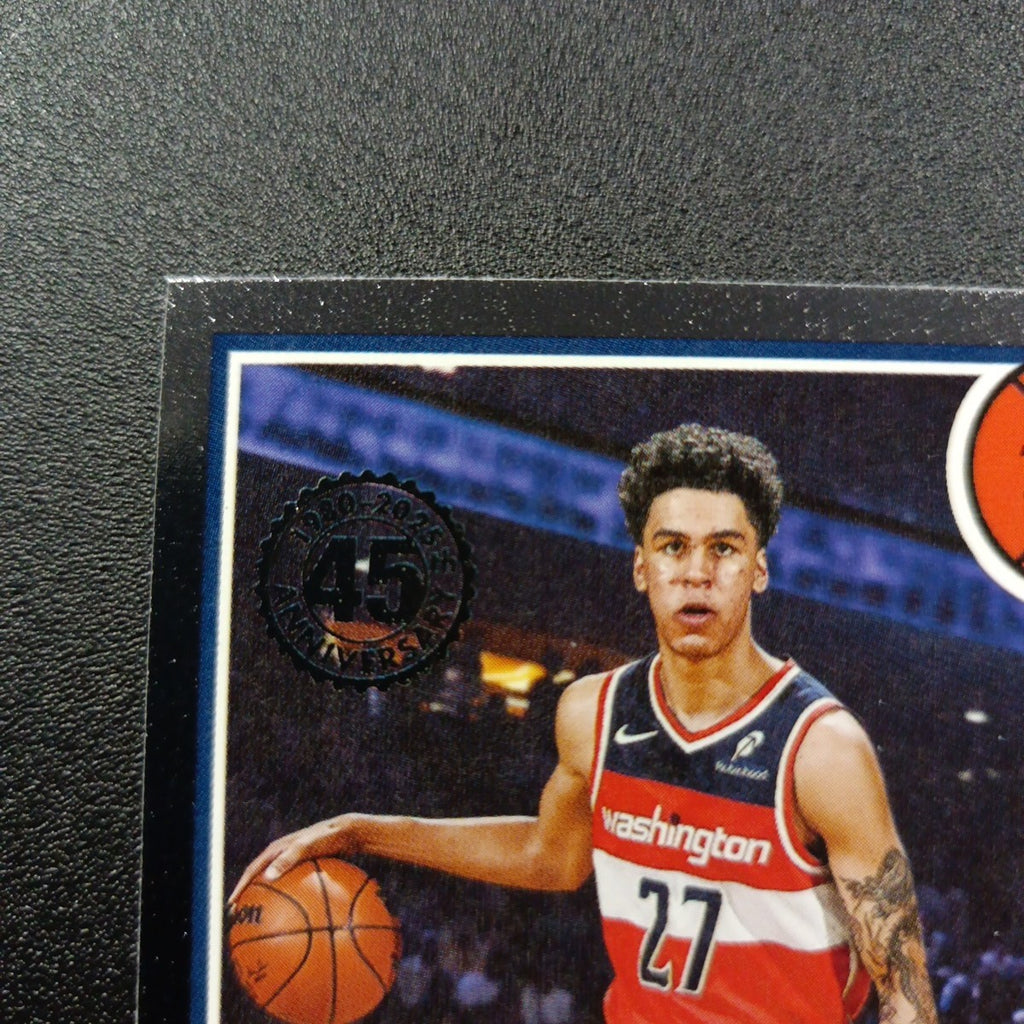 2025-26 Topps Basketball Card Will Riley Silver Foil 45th Anniversary
