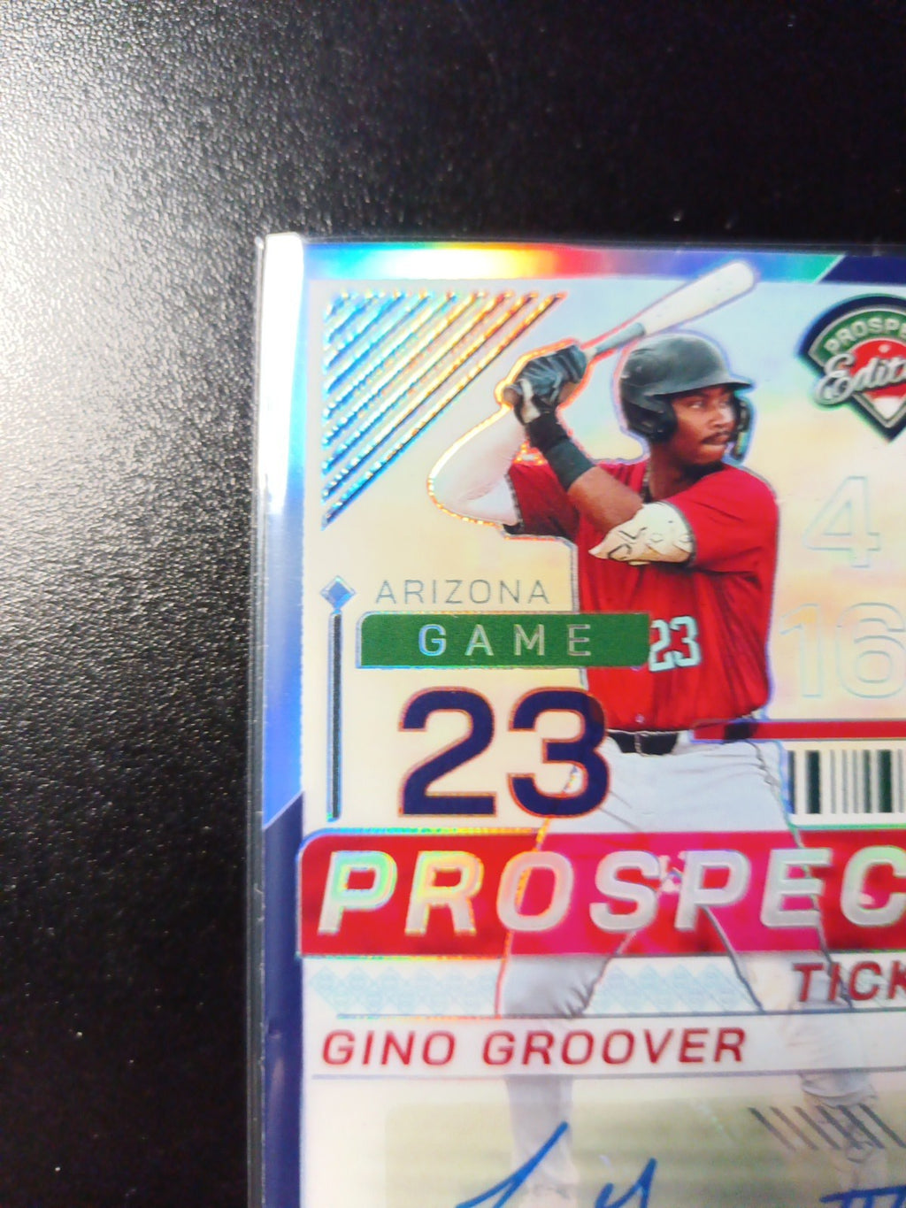 # /125 Prizm Autograph Gino Groover Panini Prospect Rookie Baseball Card 2024