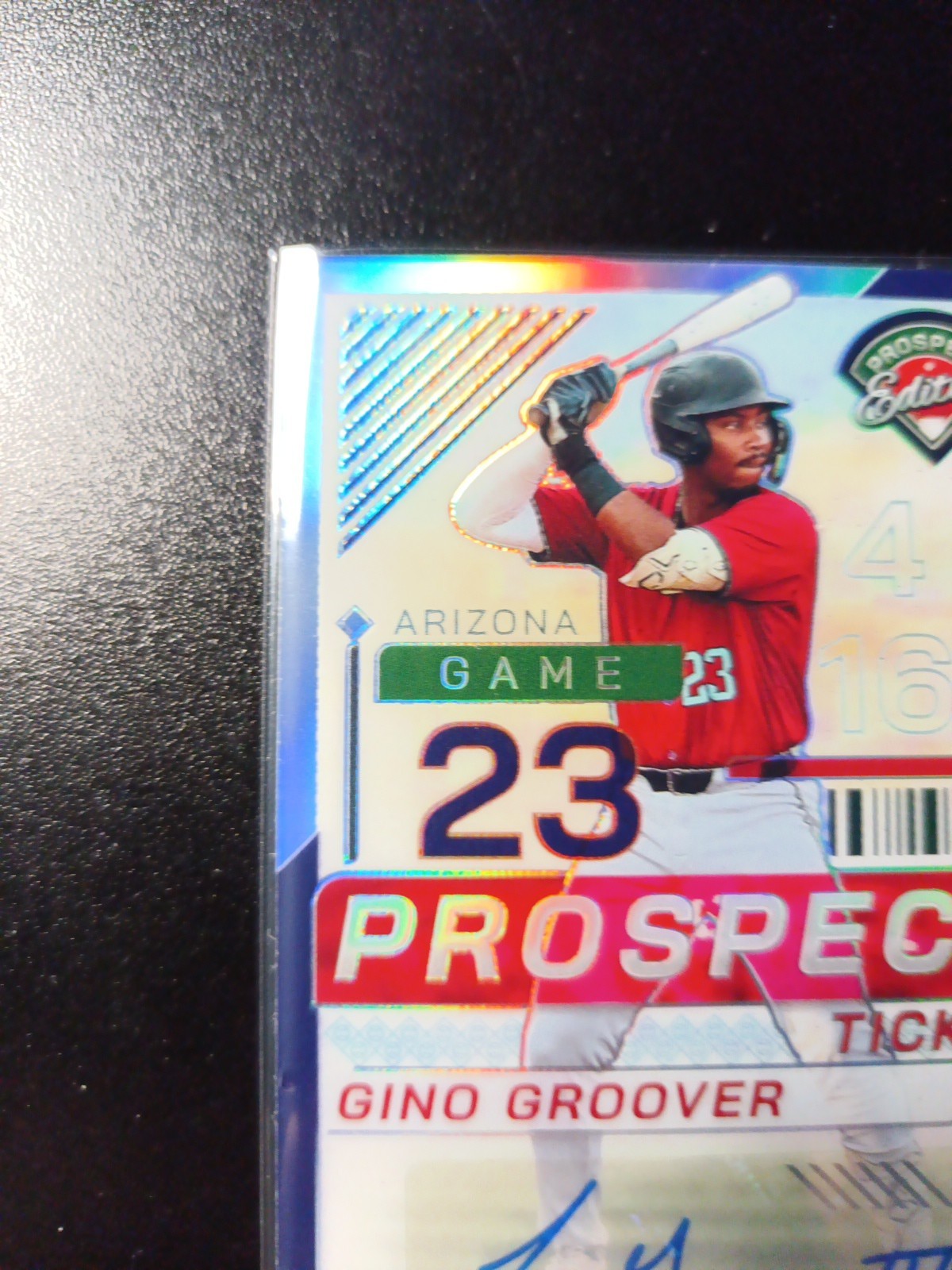 # /125 Prizm Autograph Gino Groover Panini Prospect Rookie Baseball Card 2024