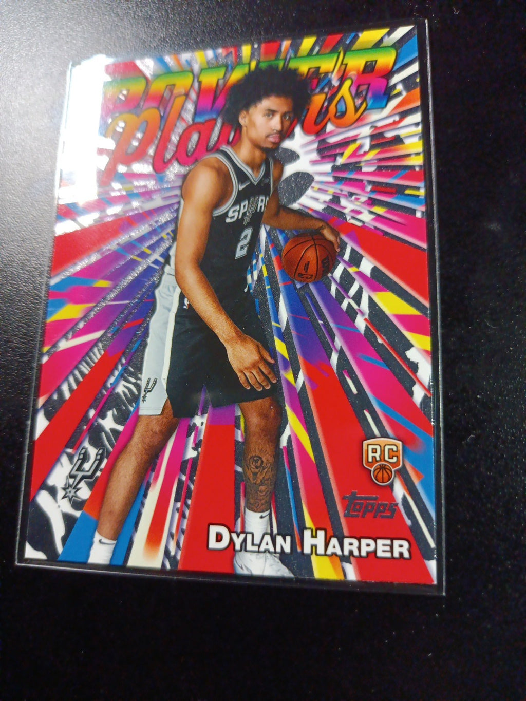 Dylan Harper Rookie Silver Foil Power Players Card 2025-26 Topps Basketball