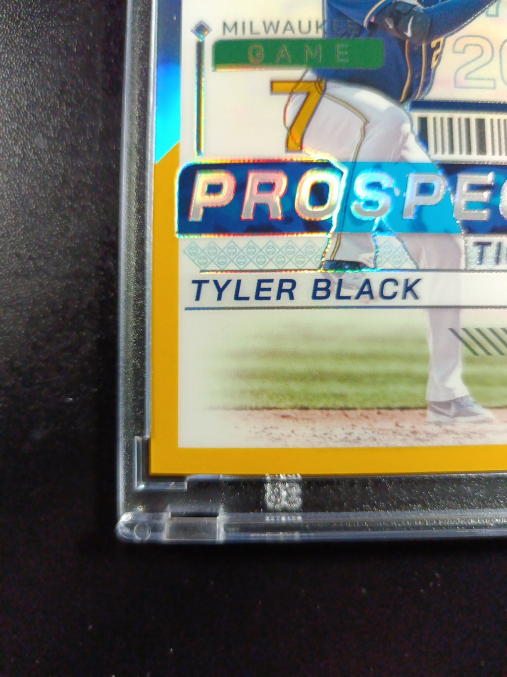 Tyler Black # /10 Panini Prospects Gold Prizm Refractor Baseball Card MLB