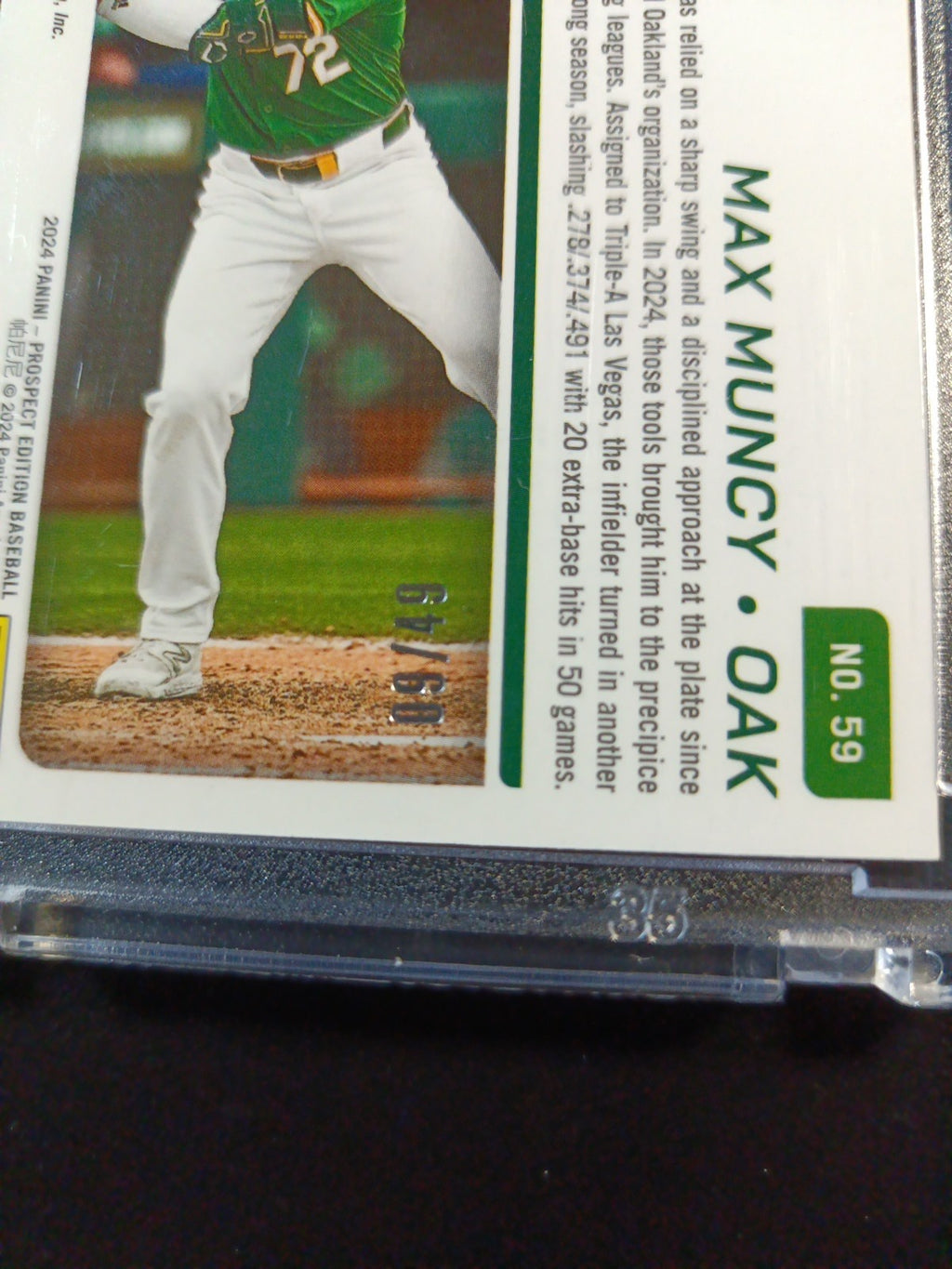 # /49 Error Card Autograph Dodgers Max Muncy Rookie World Series Baseball Card