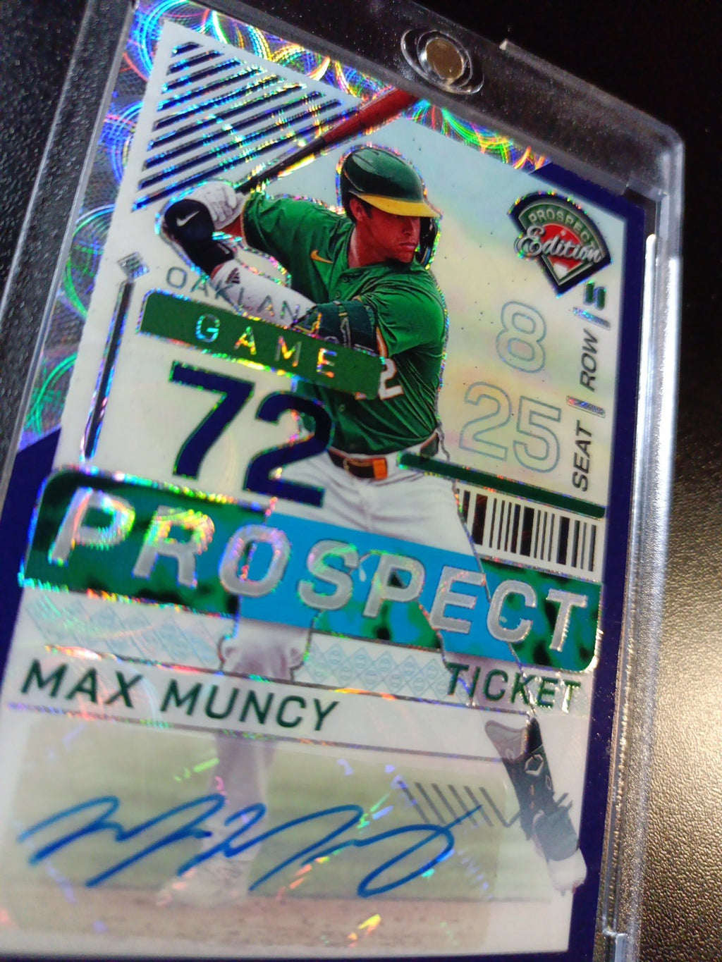 # /49 Error Card Autograph Dodgers Max Muncy Rookie World Series Baseball Card
