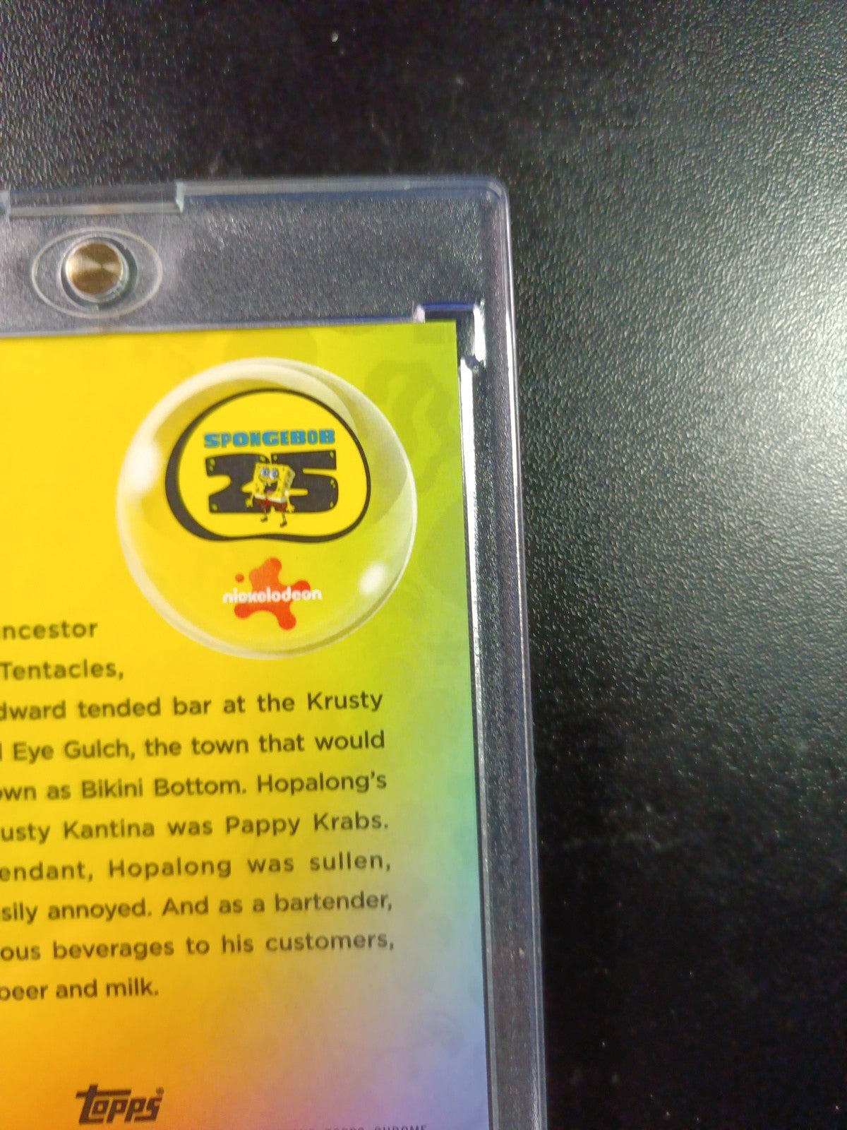 SpongeBob /25 Night Shift Manager Hopalong Squidward Cracked Ice Variant Card