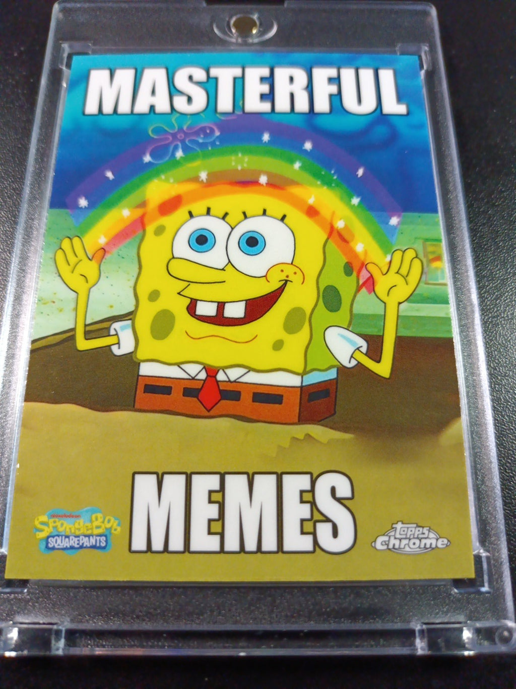 SpongeBob Masterful Memes Imaginaaation pongeBob Card Topps Case Hit MM-4