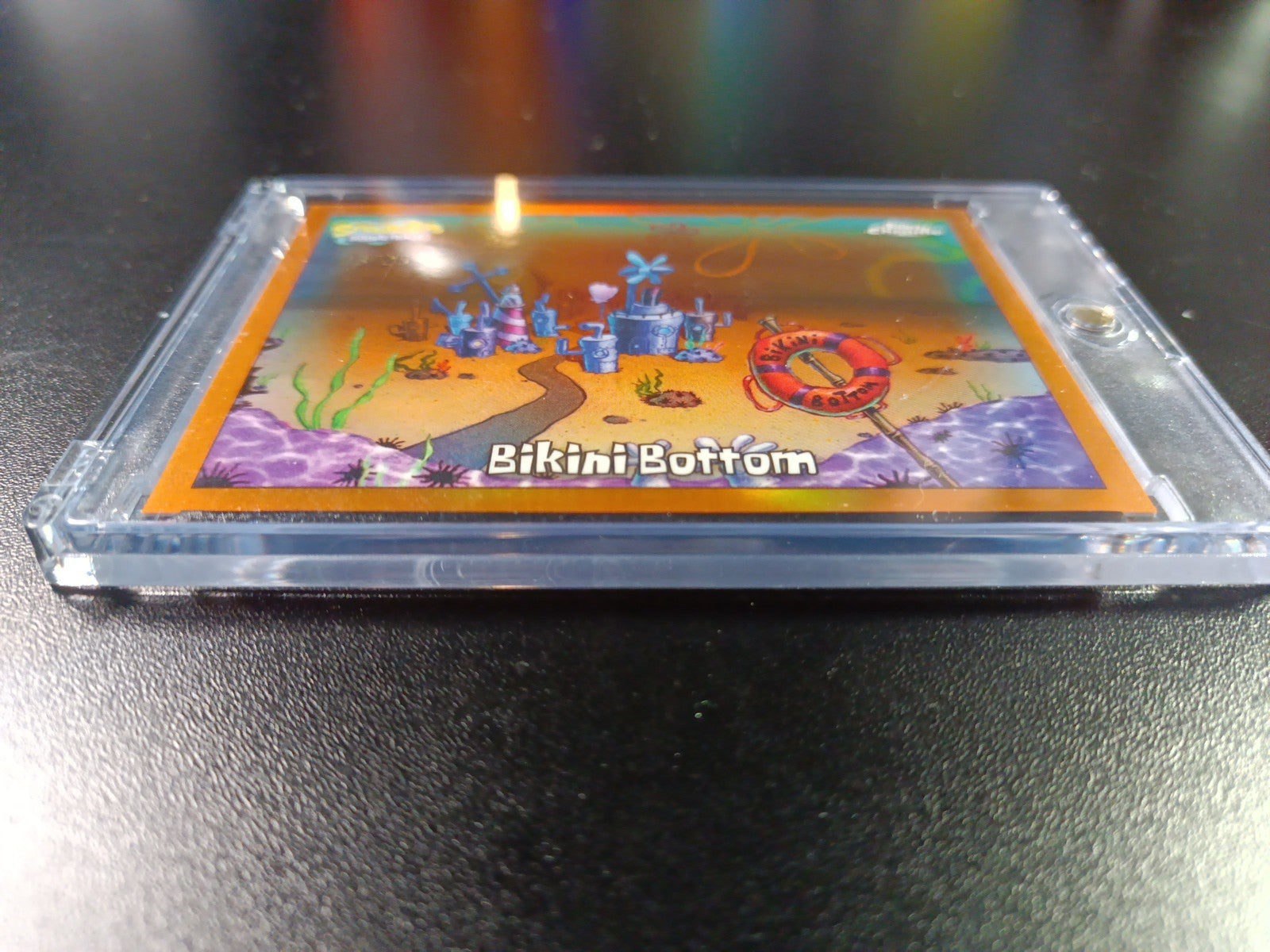 SpongeBob #3/25 Bikini Bottom Orange Refractor Card Topps Case Hit Low Number 