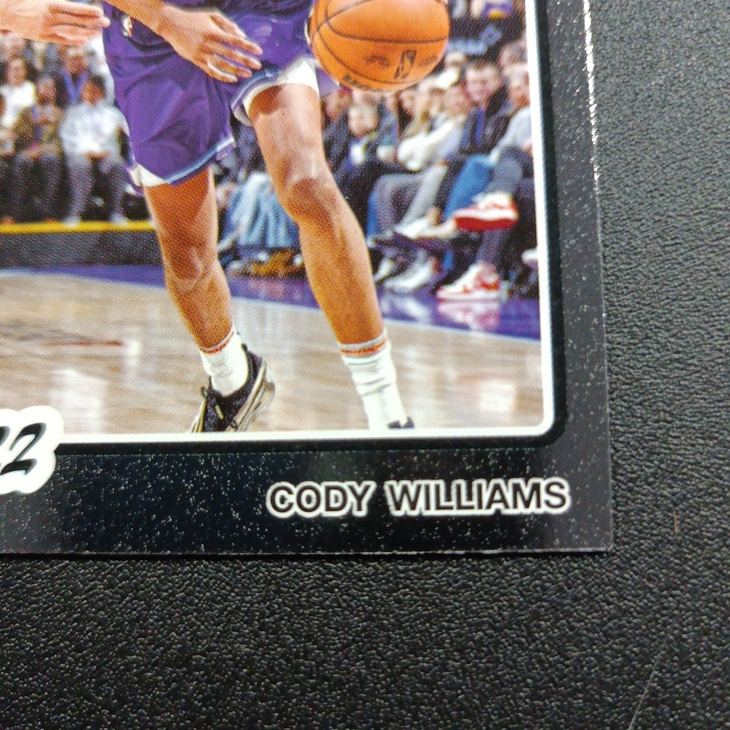 2025-26 Topps Basketball Card Cody Williams Silver Foil 45th Anniversary