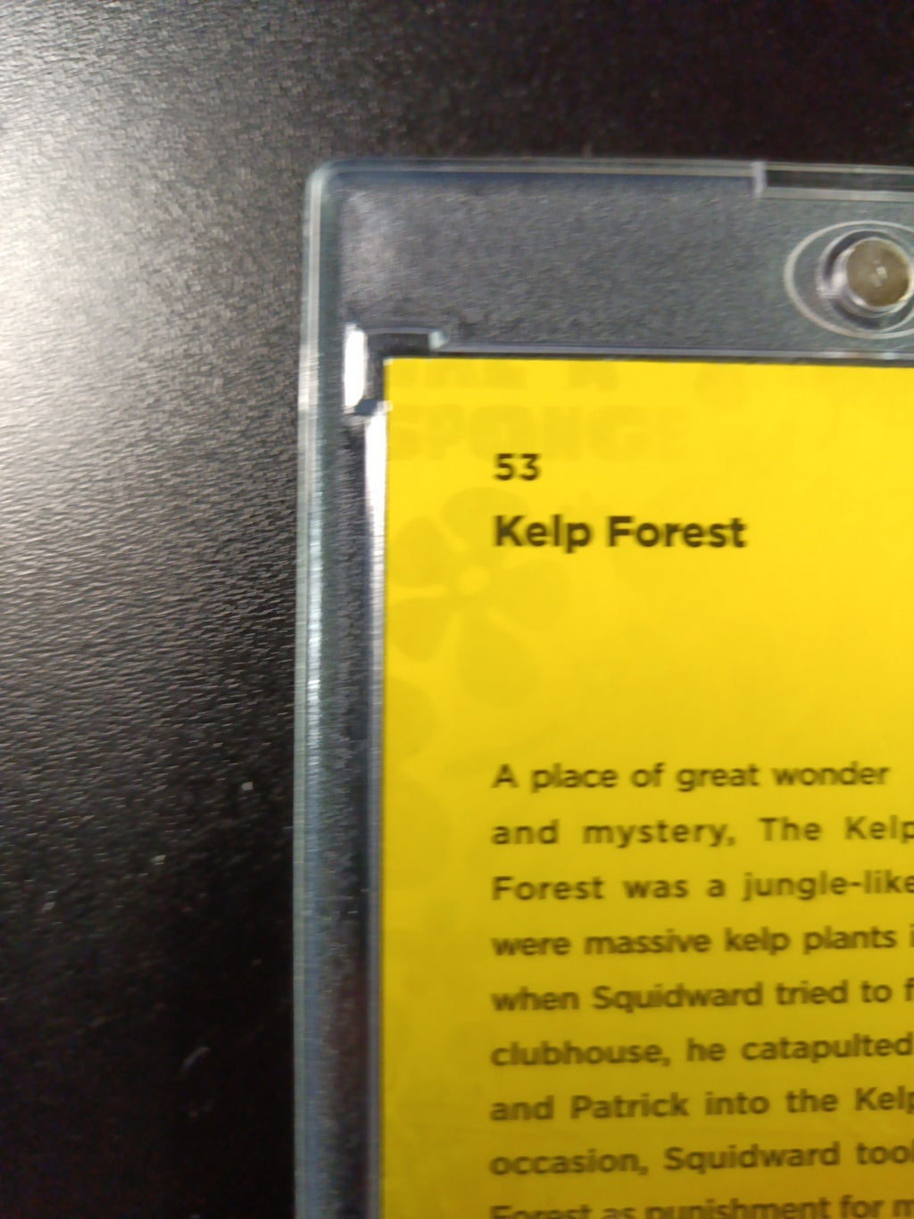 SpongeBob 44/150 Kelp Forest Bikini Bottom Blue Refractor Card Topps Chrome /150