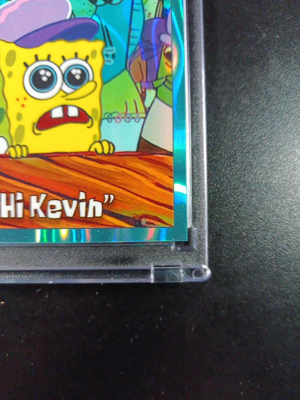 SpongeBob 178/199 Hi Kevin Jellyfish Hat Aqua Lava Refractor Card Topps /199