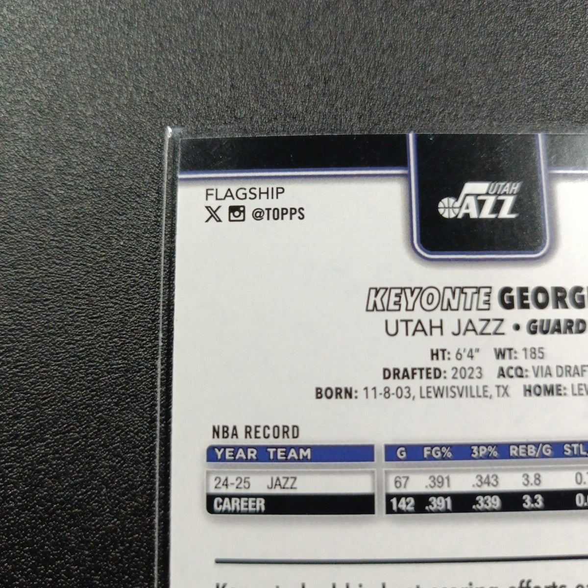 # /2025 Gold Topps Basketball 2025-26 Card Keyonte George 1849/2025 Case Hit