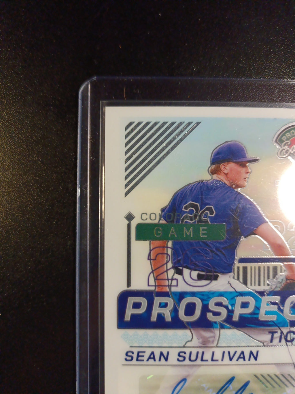 Autograph Sean Sullivan Colorado Rockies Rookie Baseball Card Panini