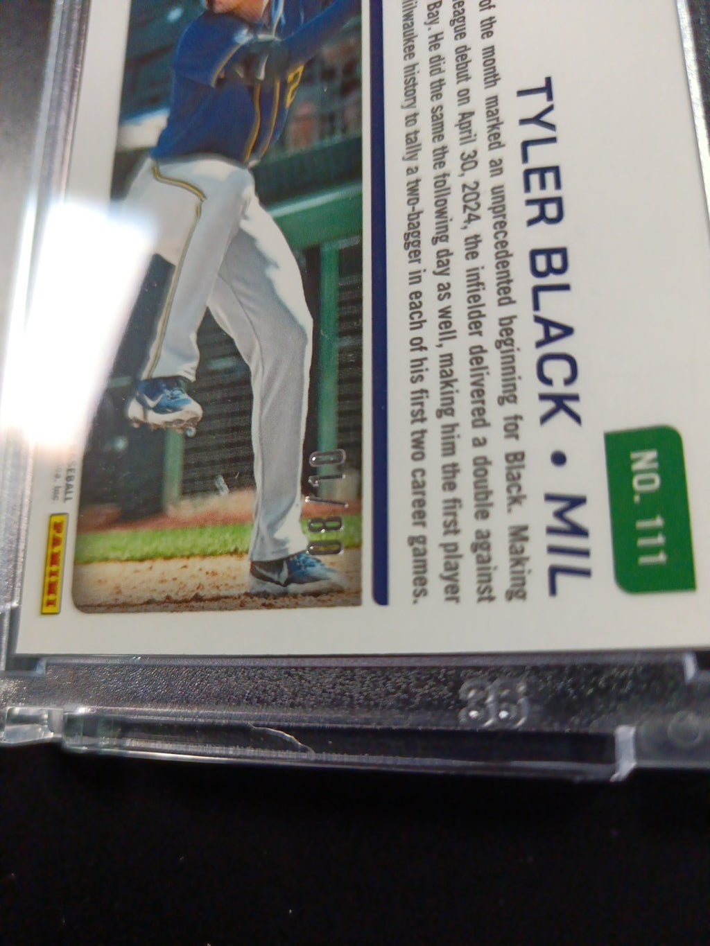 Tyler Black # /10 Panini Prospects Gold Prizm Refractor Baseball Card MLB