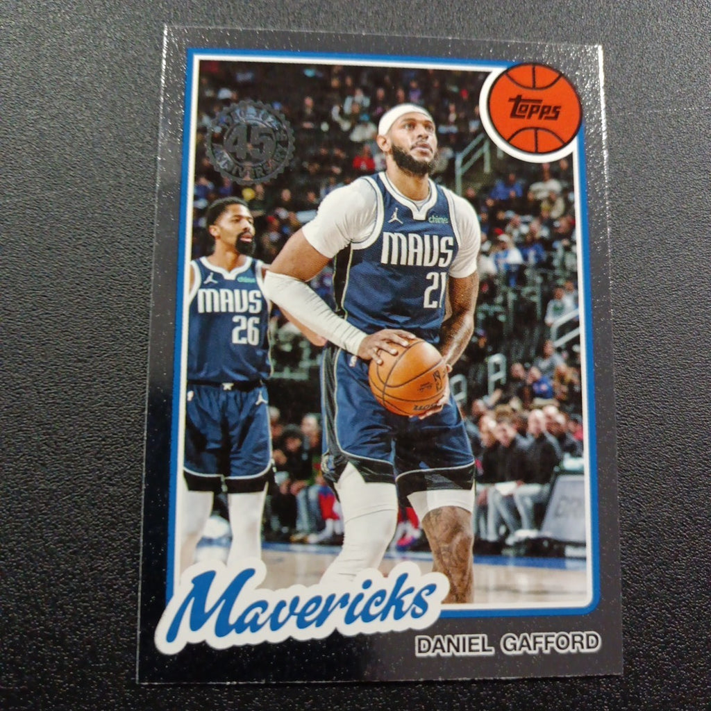 2025-26 Topps Basketball Card Daniel Gafford Silver Foil 45th Anniversary