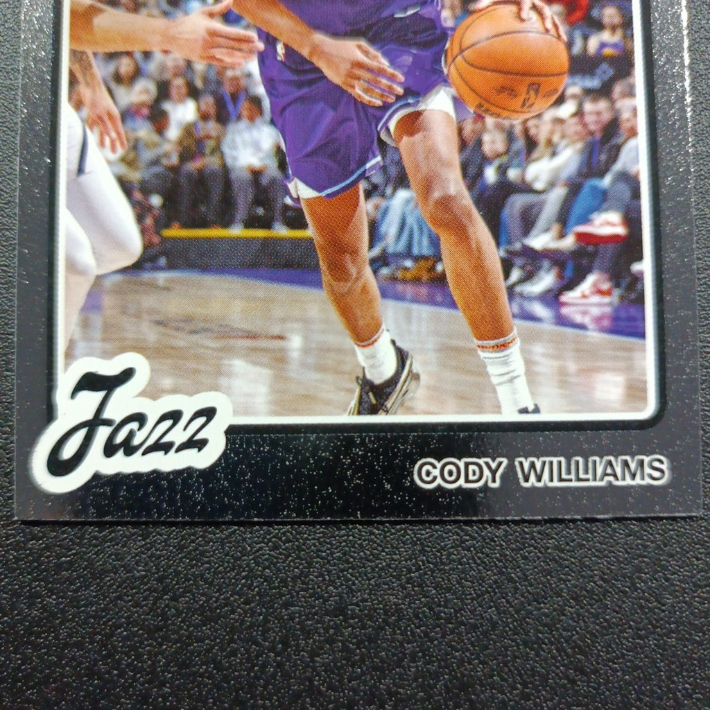2025-26 Topps Basketball Card Cody Williams Silver Foil 45th Anniversary