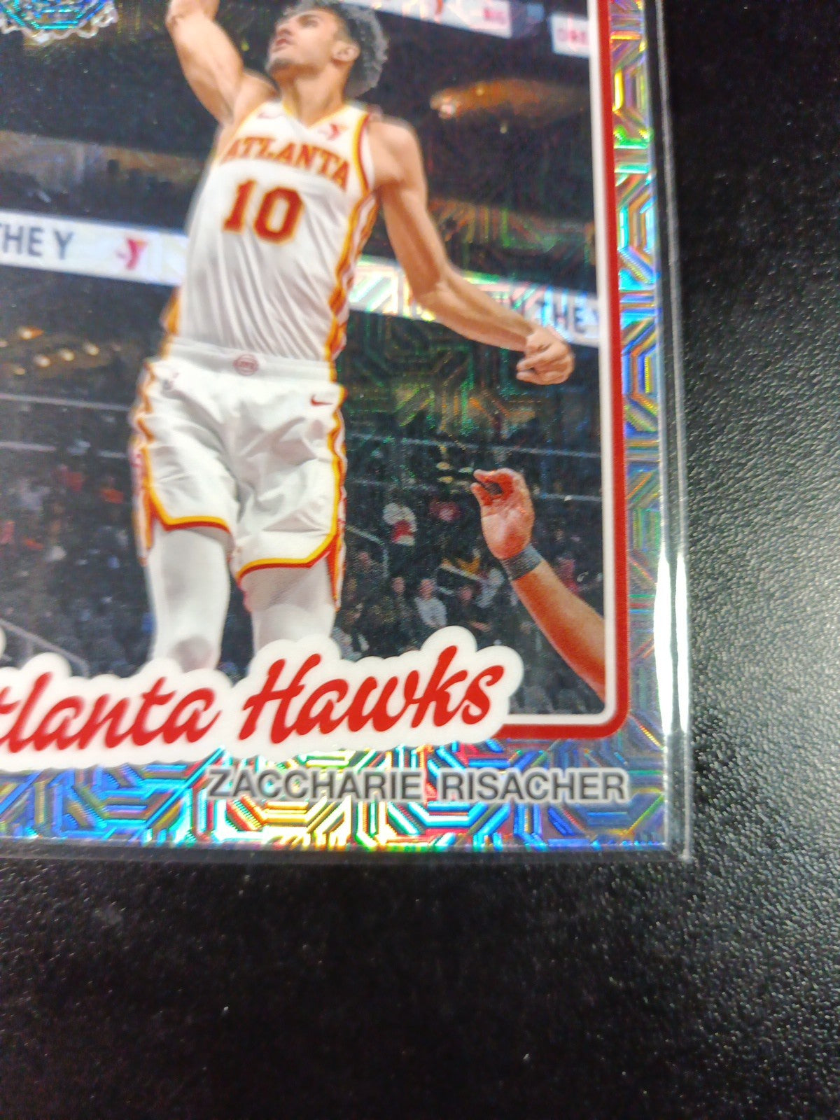 Mojo Refractor Zaccharie Risracher 45th Anniversary Card 25-26 Topps Basketball