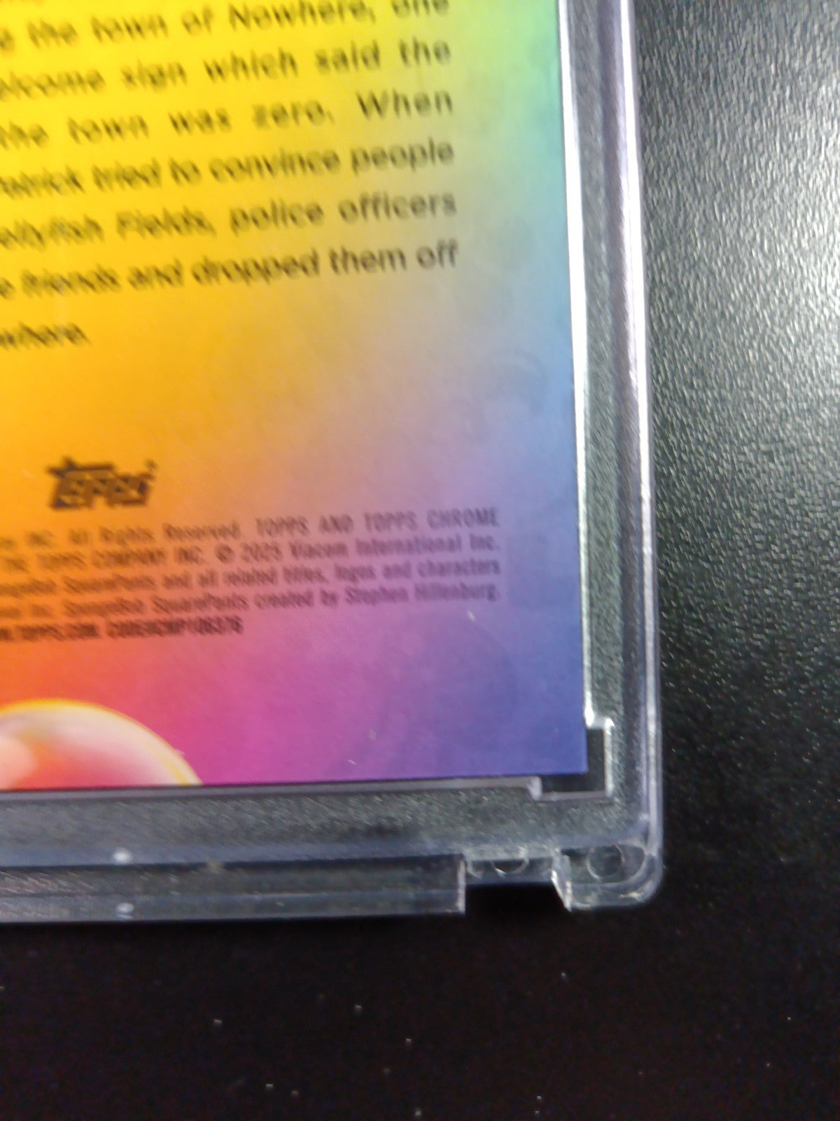 SpongeBob 127/199 Now Entering Nowhere Pop O Aqua Lava Refractor Card Topps /199