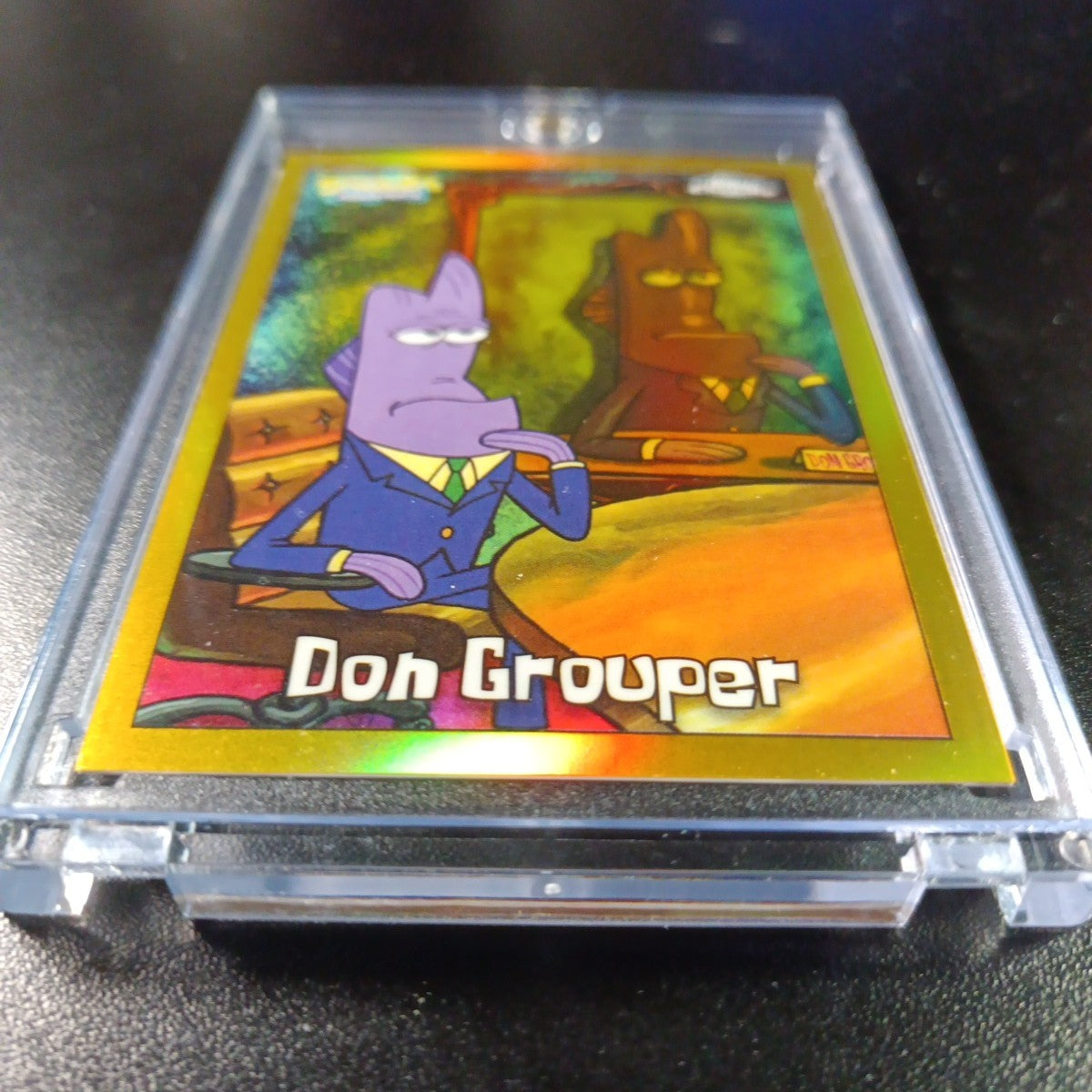 SpongeBob 33/50 Gold Refractor Don Grouper Card Topps Chrome /50
