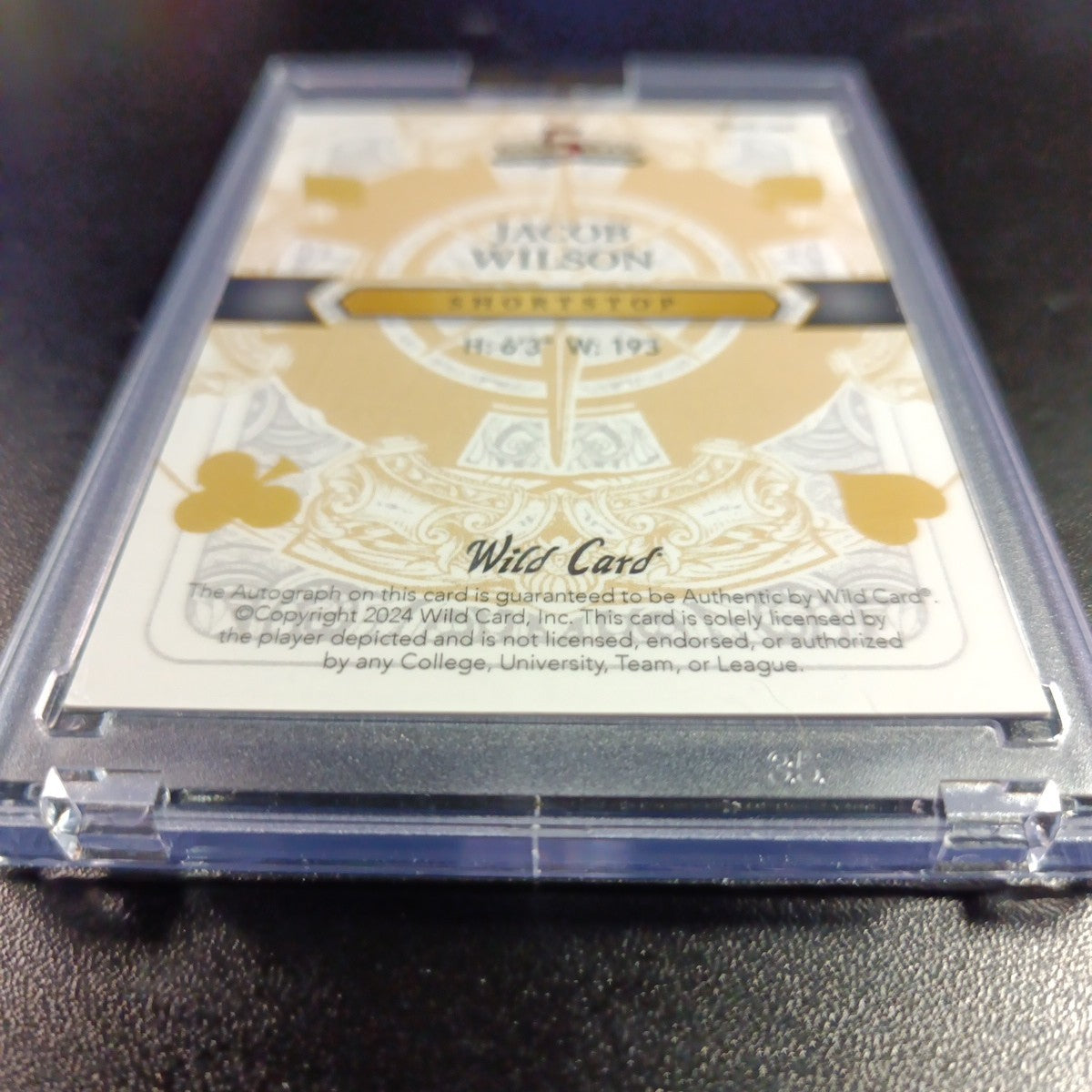 RARE # 1/1 Autograph Jacob Wilson Rainbow Prizm Rookie Baseball Wild Card /1