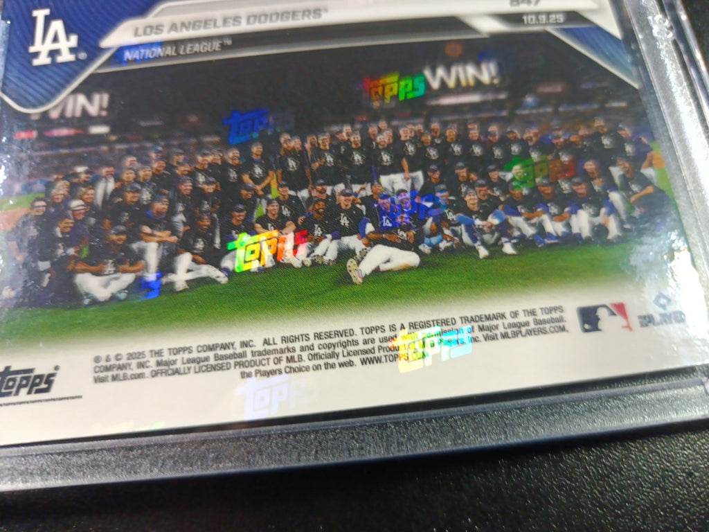 # /25 Orange Foil Topps NOW 847 Dodgers To World Series Case Hit Card Ohtani