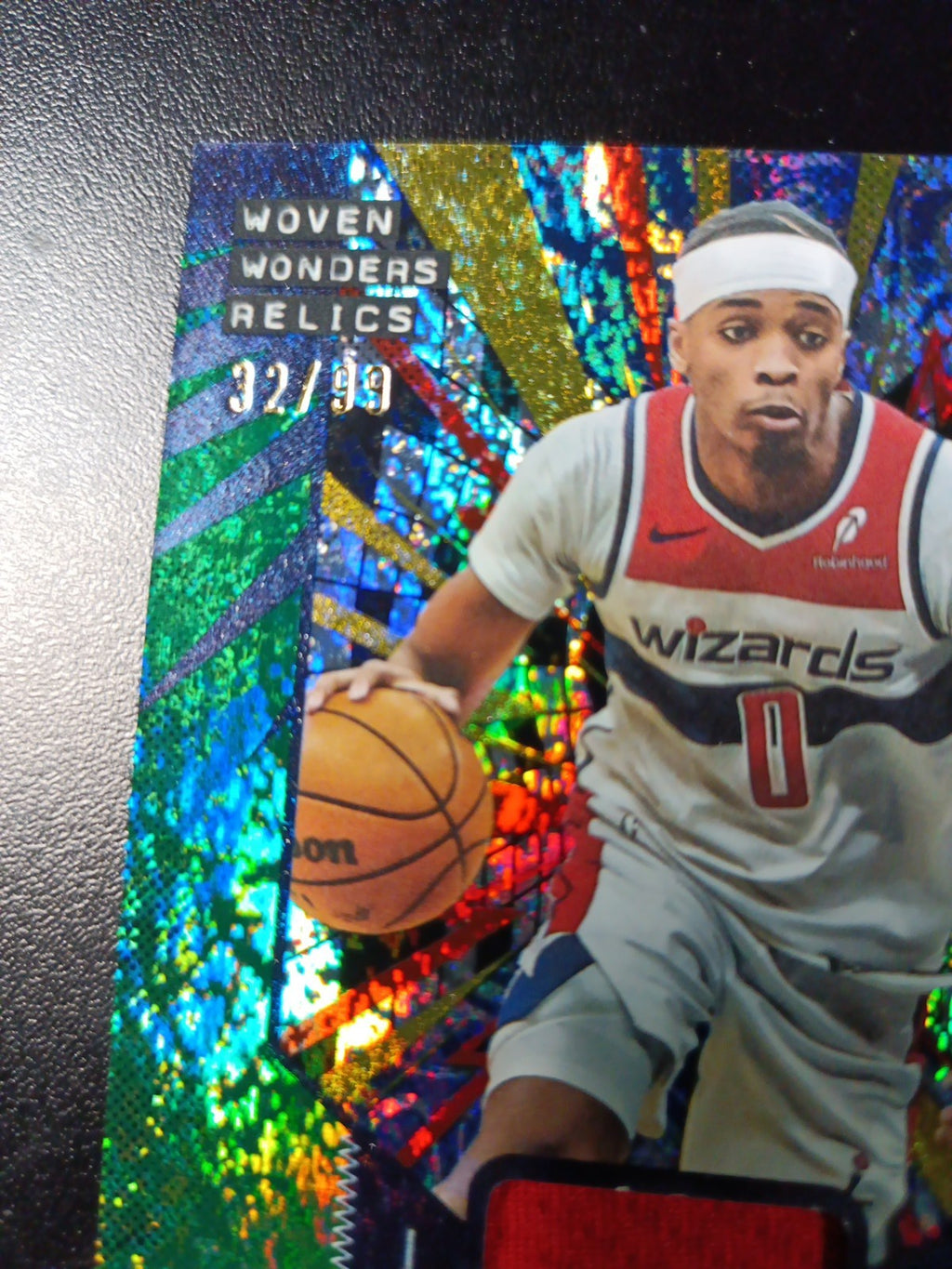 /99 Topps Basketball 2025-26 Card Bilal Coulibaly Jersey Patch Relic Green Prizm