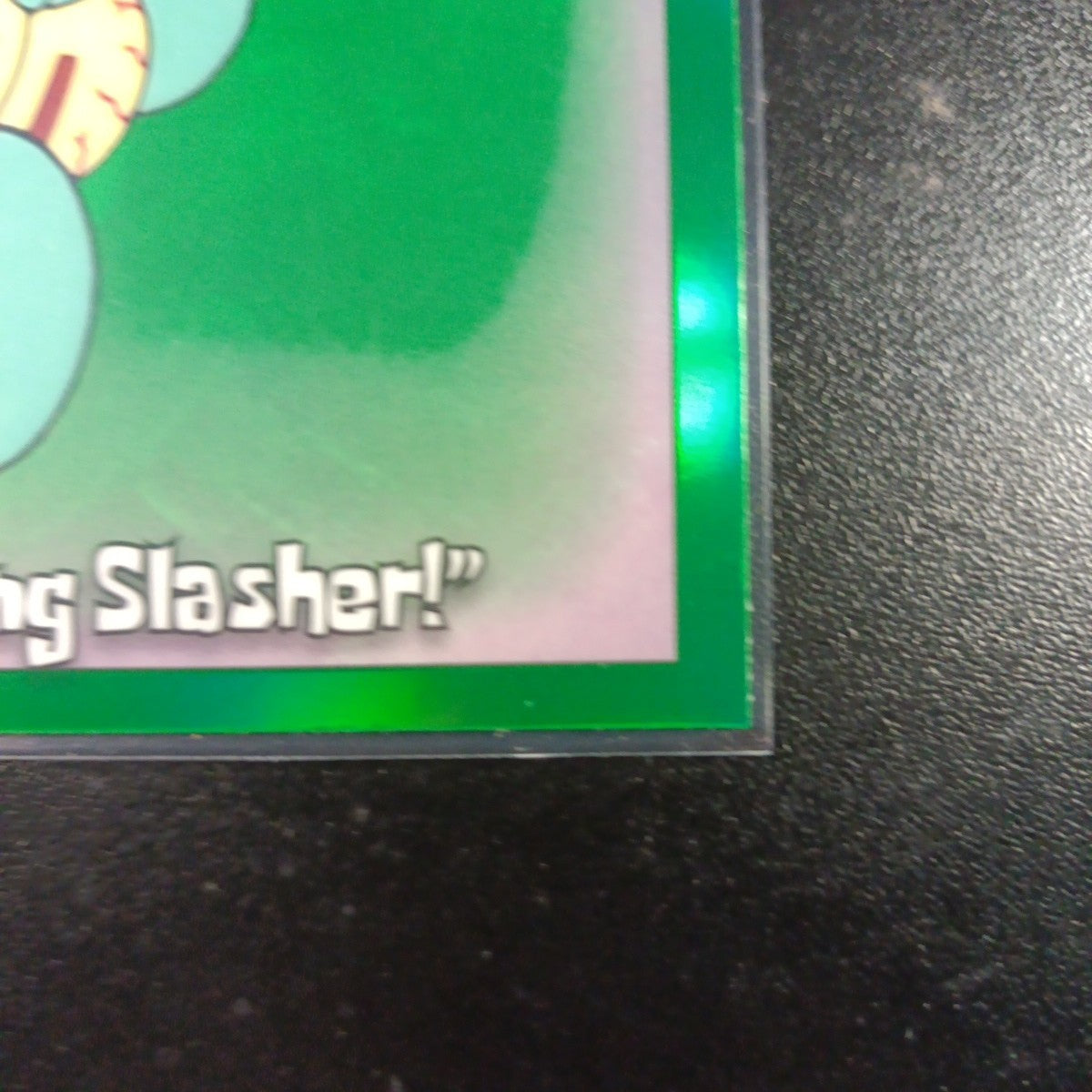 SpongeBob Squidward Green Kelp Refractor The Hash Slinging Hasher Card Topps